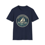Sailboat Graphic Tee — "Wind Over Worries" Nautical T-Shirt