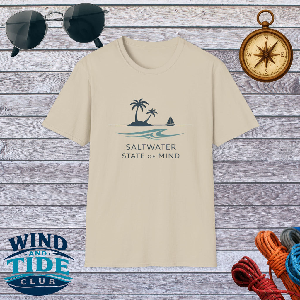 Saltwater State of Mind T-Shirt — Coastal Palm Beach Tee