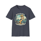 Rum & Blonds Vintage Pinup T-Shirt — 'Good Decisions Not Included' Beach Tee
