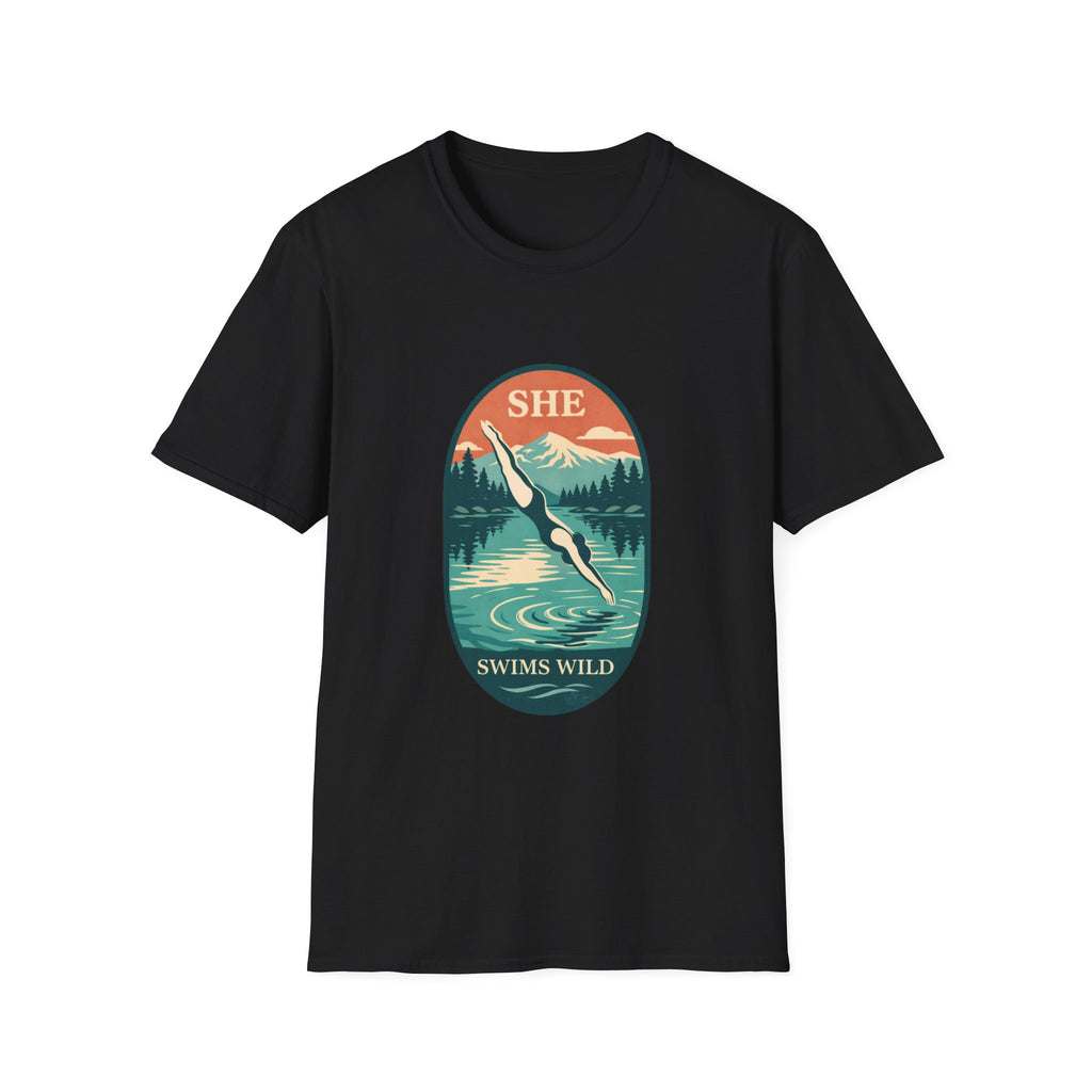 She Swims Wild T-Shirt