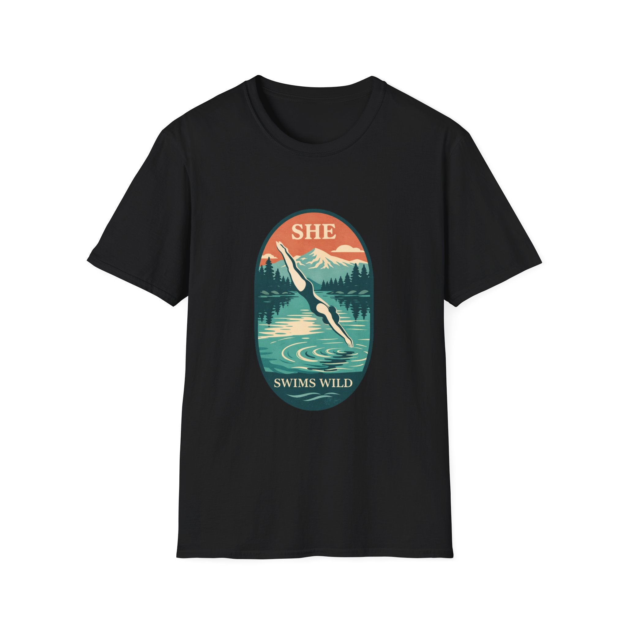 She Swims Wild T-Shirt