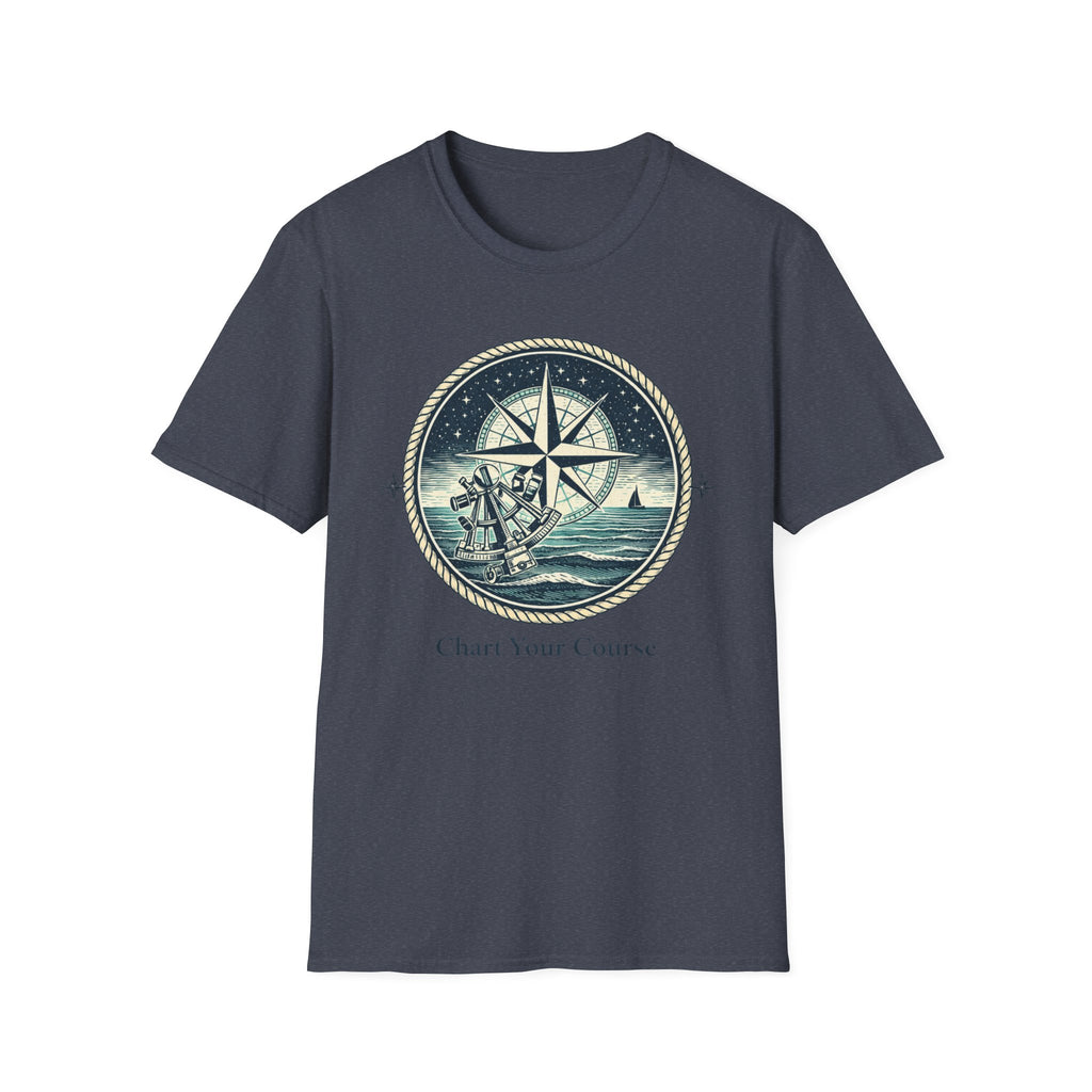 Compass Nautical T-Shirt — "Chart Your Course" Adventure Tee