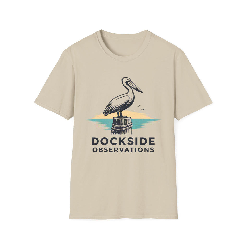 Dockside Observations T-Shirt — Pelican Beach Nautical Graphic Tee