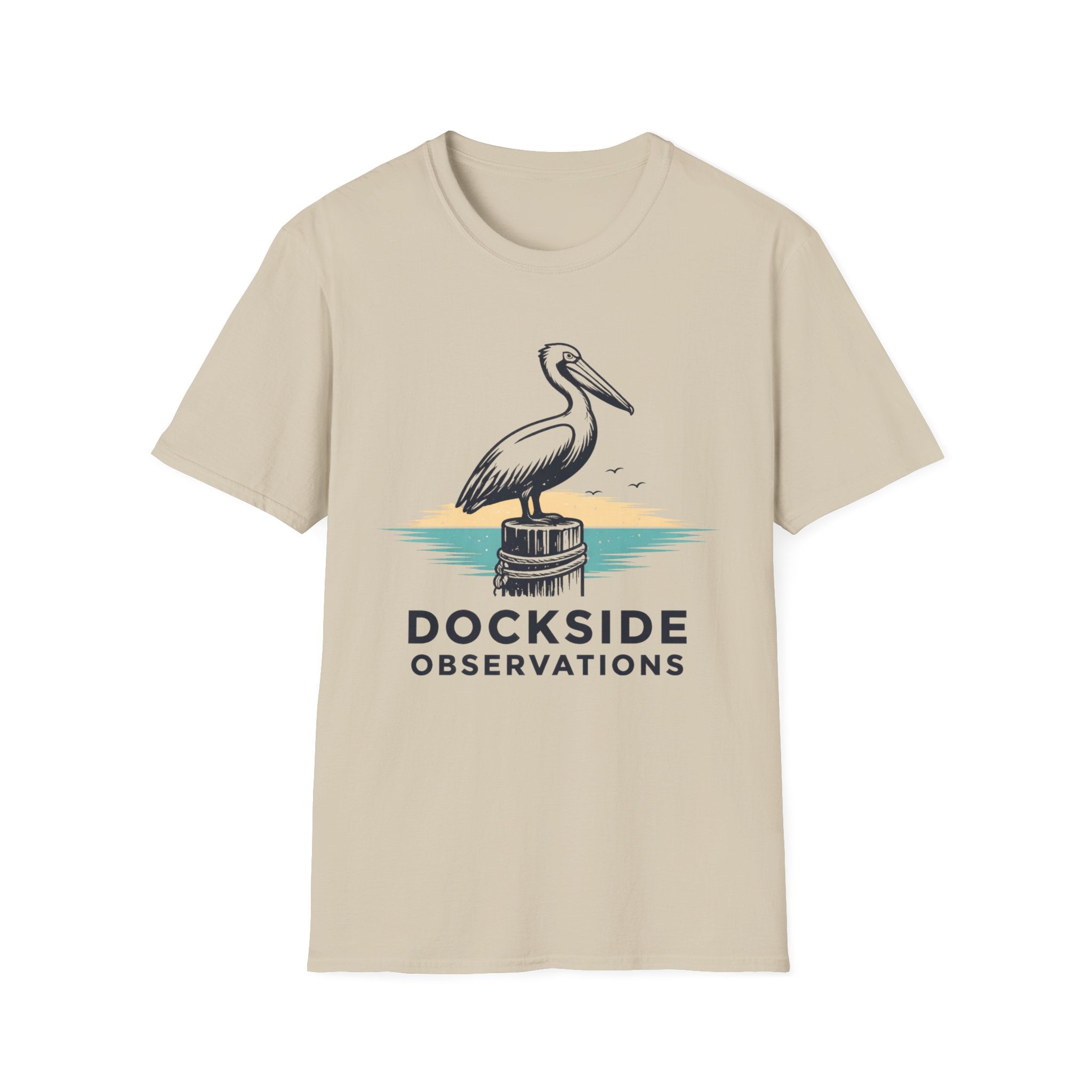 Dockside Observations T-Shirt — Pelican Beach Nautical Graphic Tee