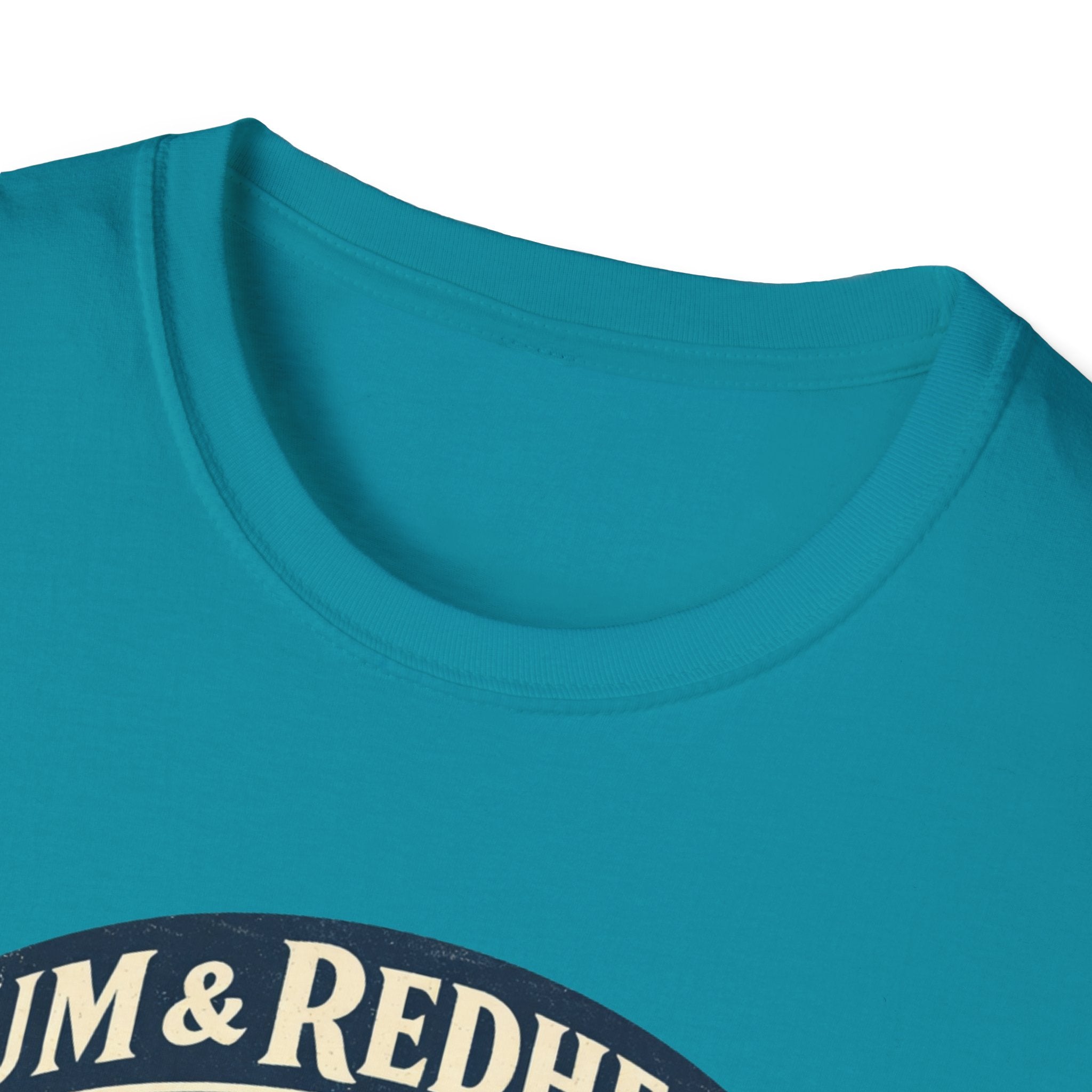 Rum & Redheads Retro Pinup T-Shirt — "Good Decisions Not Included"