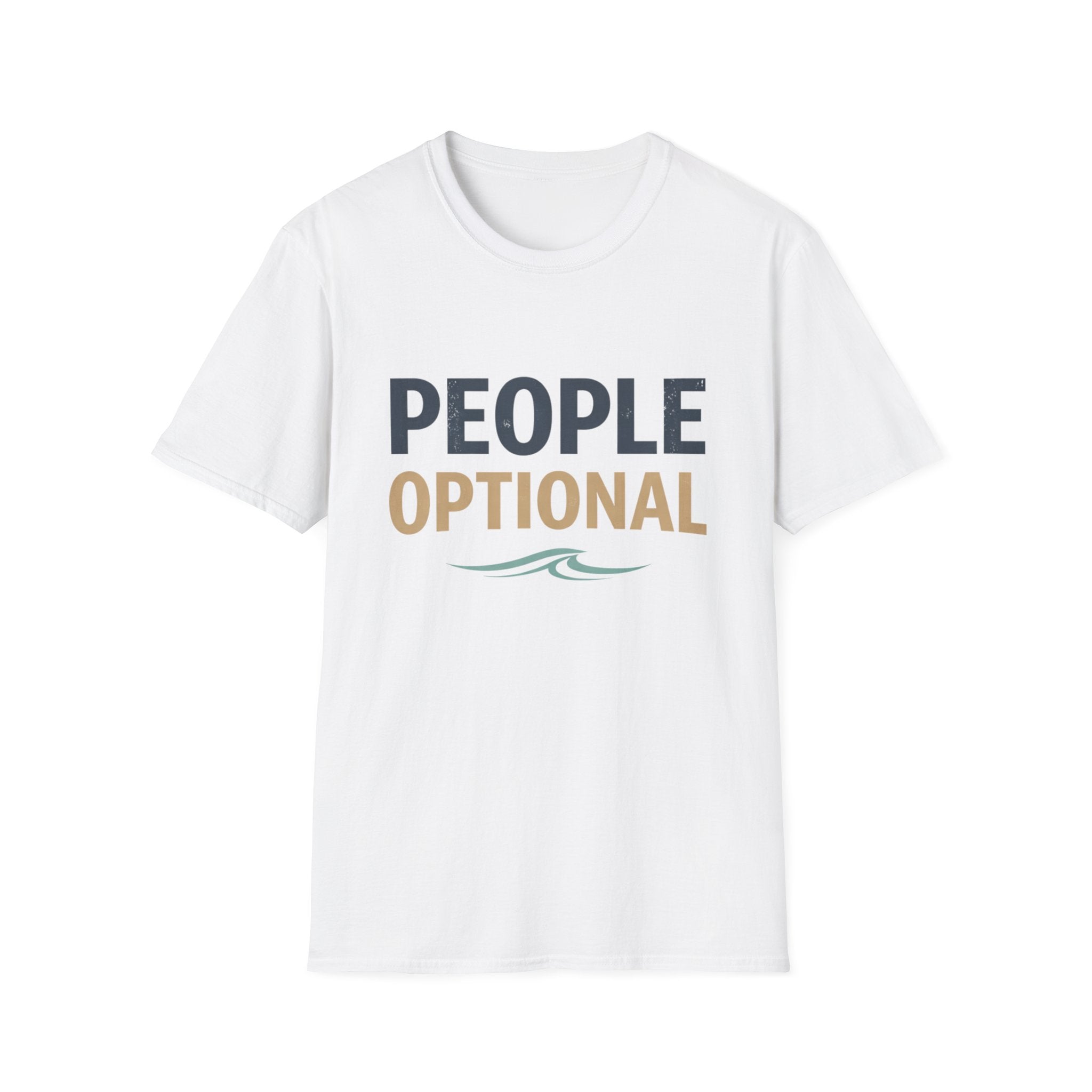 People Optional T-Shirt — Funny Beach Vibe Tee for Introverts