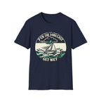 Get Wet Sailing T-Shirt — “F*ck the Forecast” Stormy Boat Graphic Tee