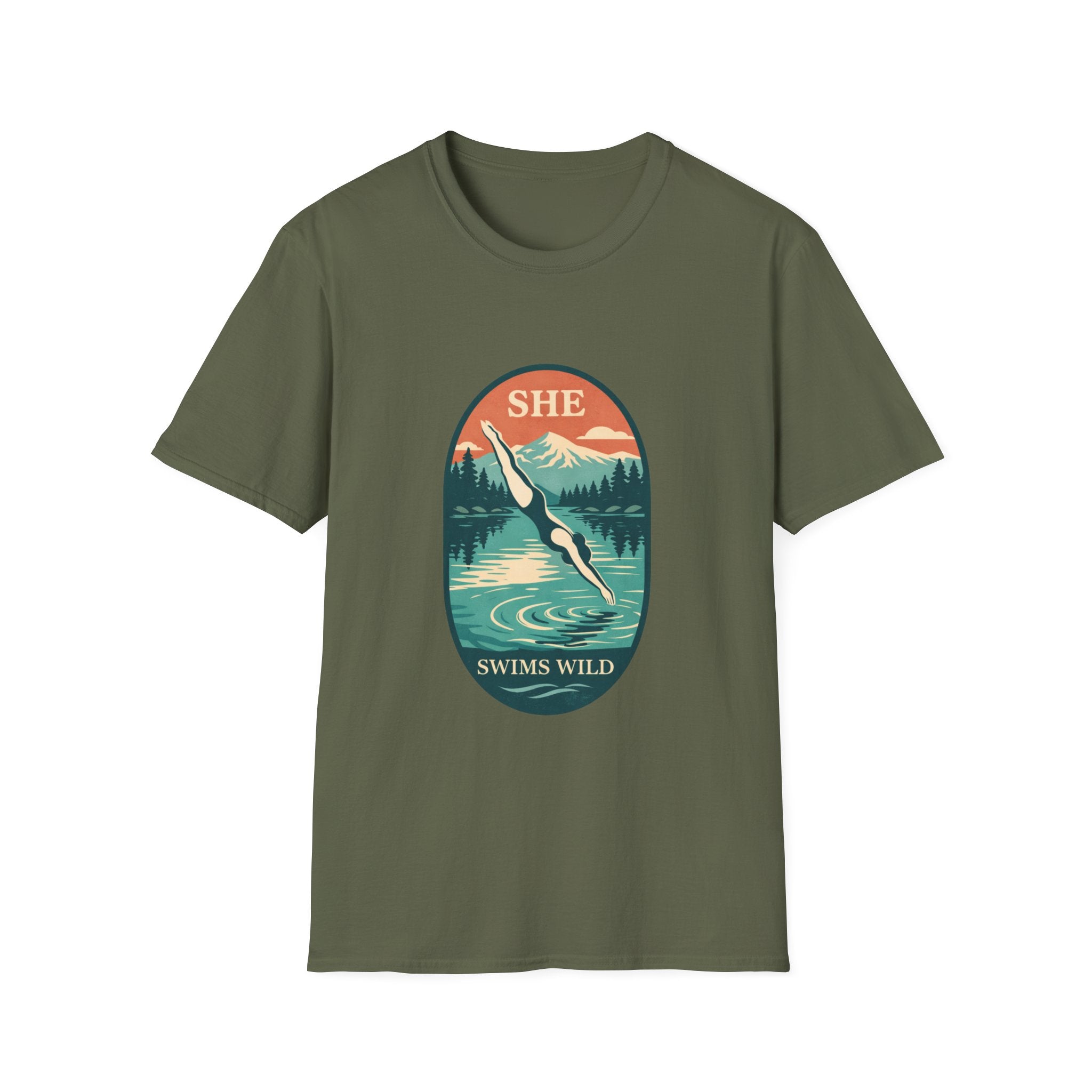 She Swims Wild T-Shirt