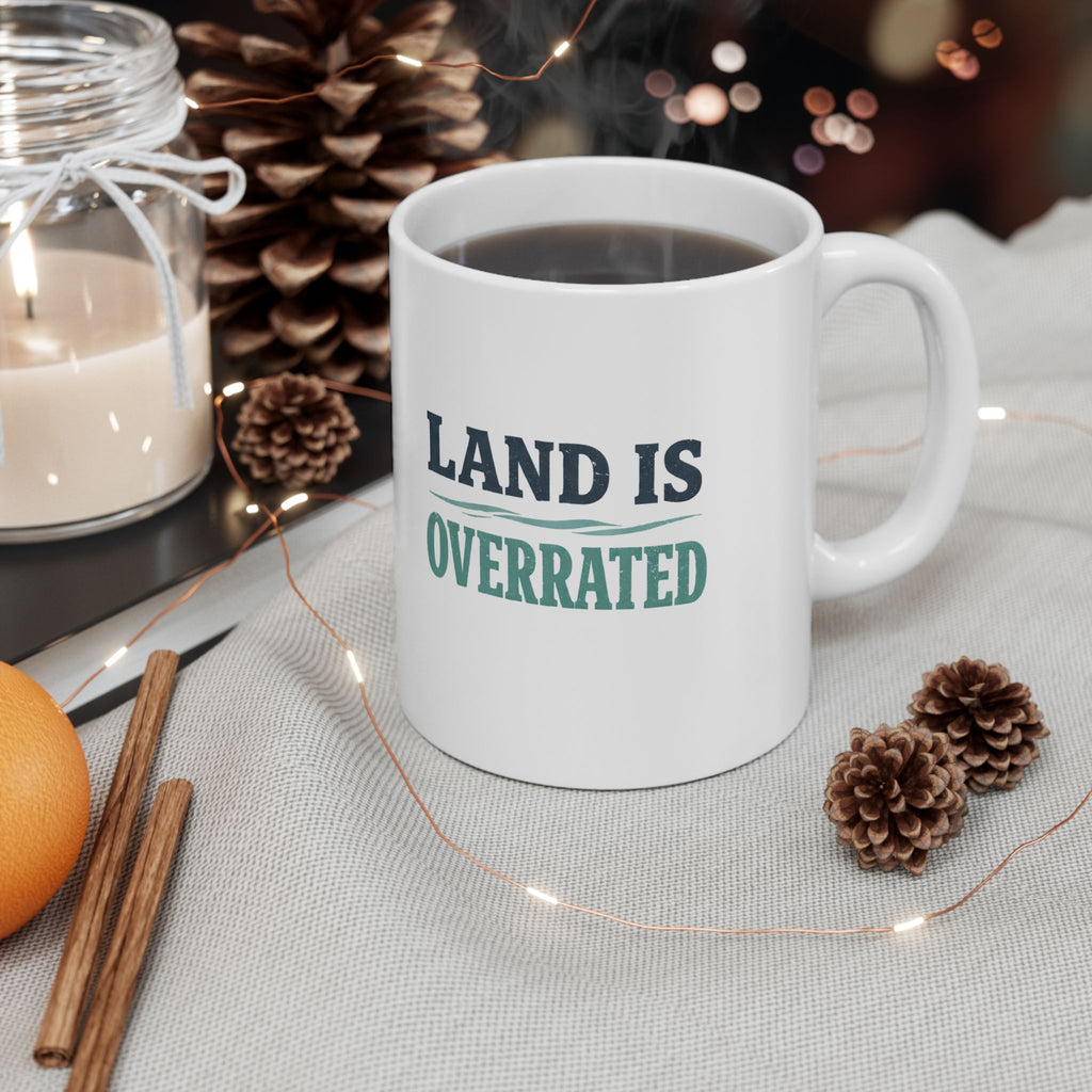 'Land Is Overrated' Ceramic Mug