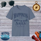 Happiness Is the Wind in Your Sails T-Shirt – Wind and Tide Club