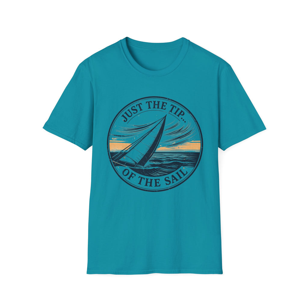 Sailboat Graphic T‑Shirt — "Just the Tip of the Sail" Nautical Tee