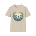 Dockside Departure Nautical T-Shirt — Vintage Sailboat Harbor Tee