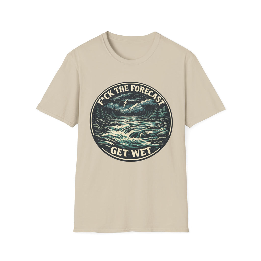 Get Wet Surf Tee — “F*ck the Forecast” Ocean Wave T-Shirt