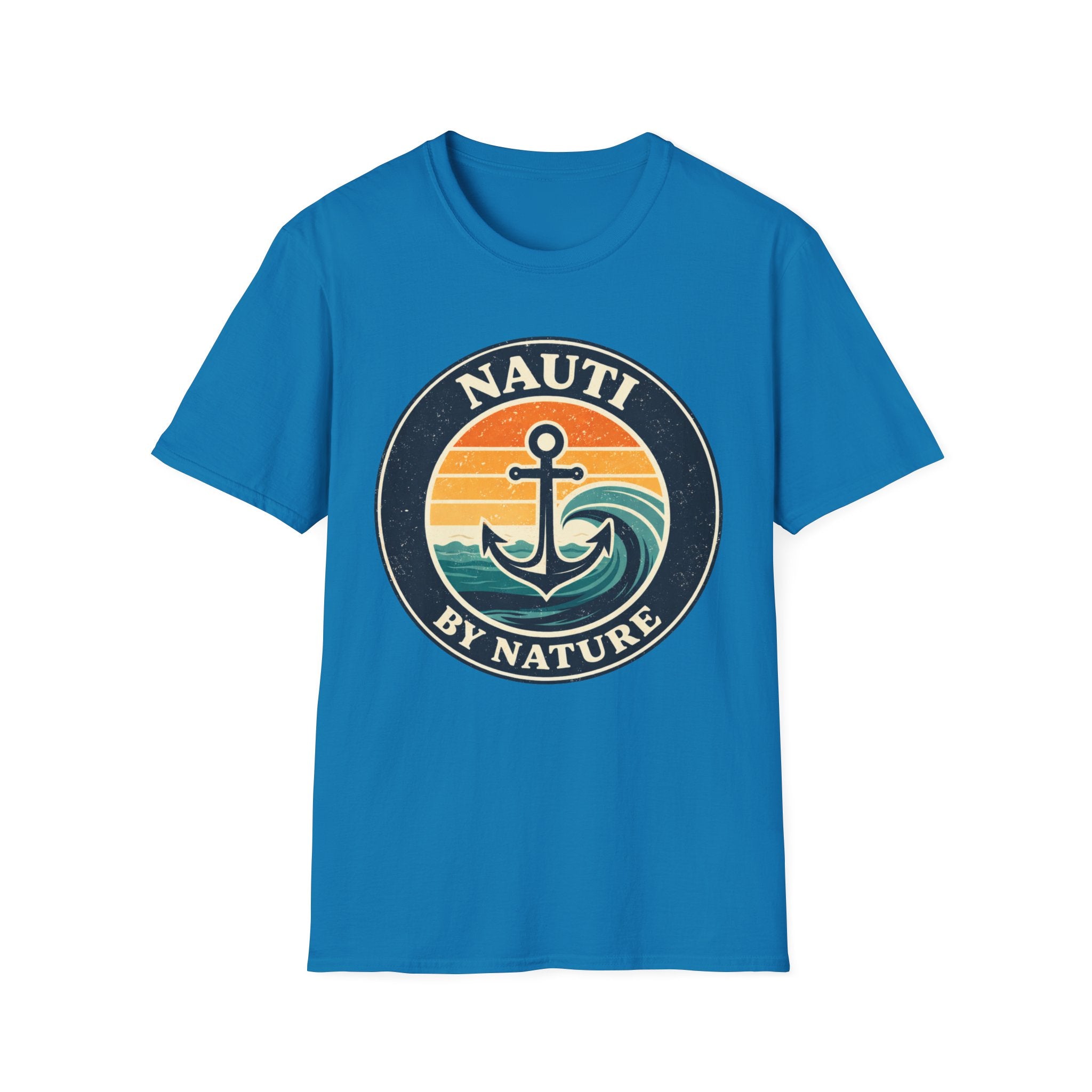 Nauti By Nature Anchor T-Shirt – Vintage Sunset Nautical Tee