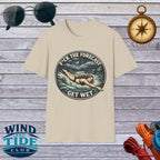 T-Shirt — "F*ck the Forecast, Get Wet" Vintage Swimmer Tee