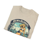 Rum & Blonds Vintage Pinup T-Shirt — 'Good Decisions Not Included' Beach Tee