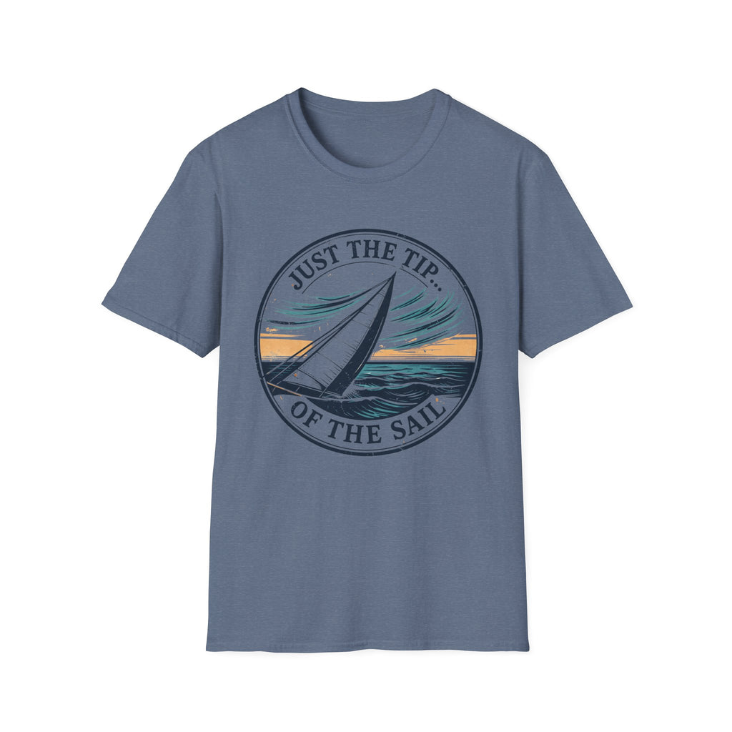 Sailboat Graphic T‑Shirt — "Just the Tip of the Sail" Nautical Tee