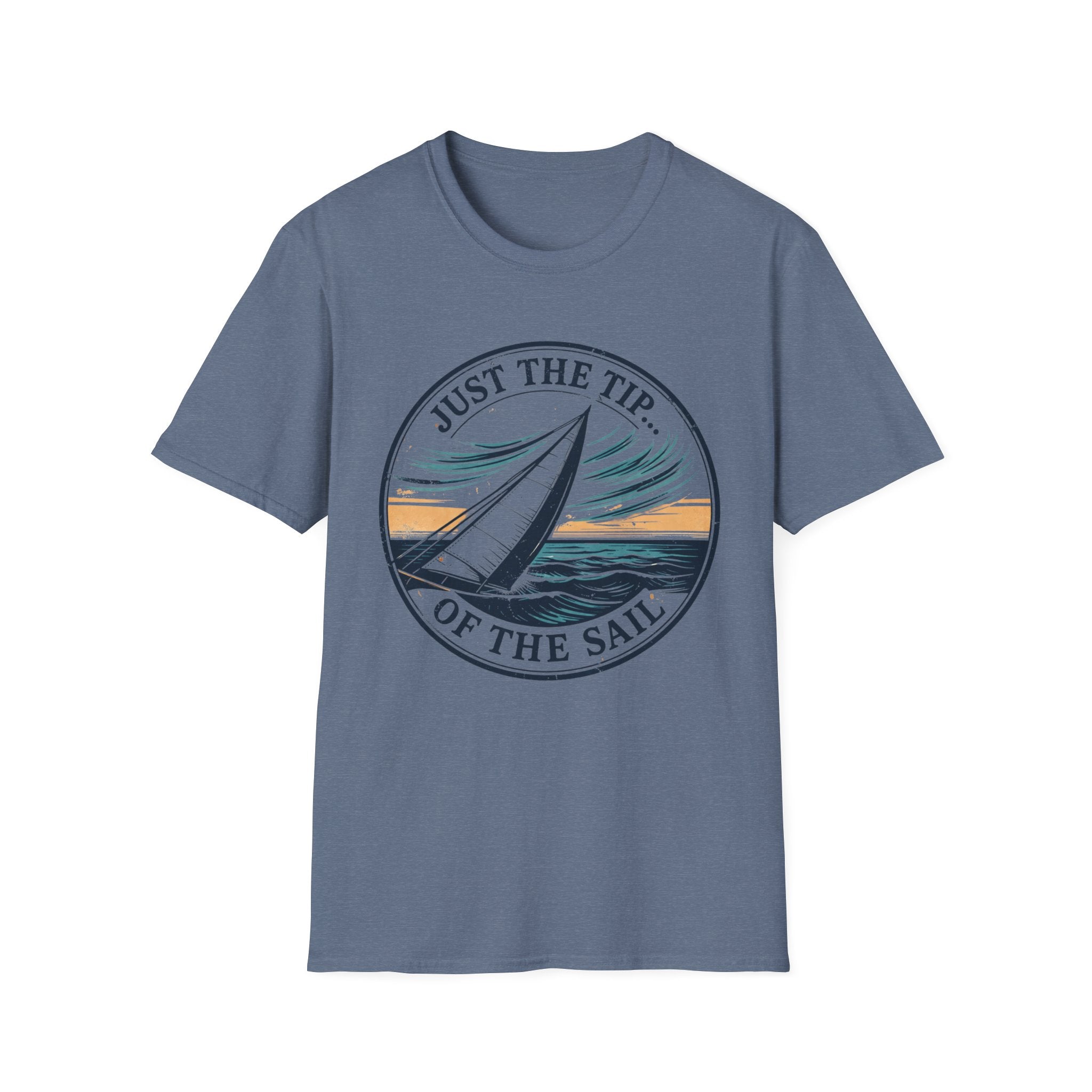Sailboat Graphic T‑Shirt — "Just the Tip of the Sail" Nautical Tee