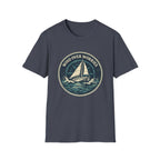 Sailboat Graphic Tee — "Wind Over Worries" Nautical T-Shirt