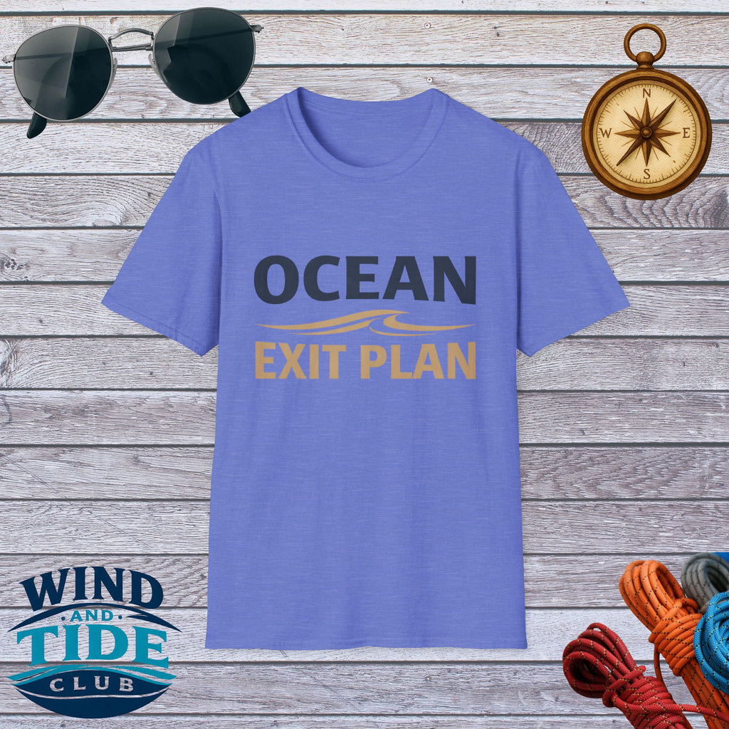 Ocean Exit Plan T-Shirt – Coastal Vacation & Beach Escape Tee