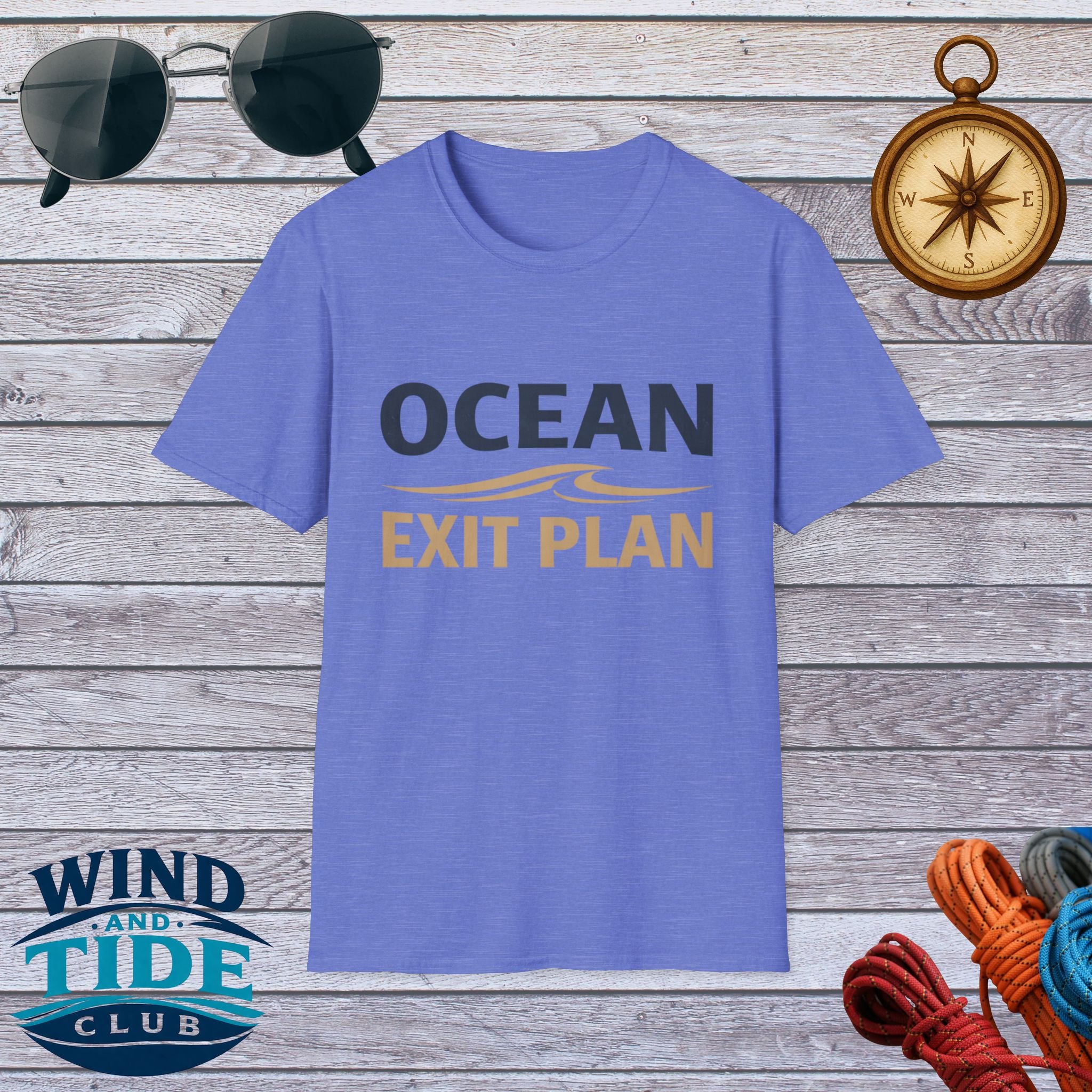 Ocean Exit Plan T-Shirt – Coastal Vacation & Beach Escape Tee