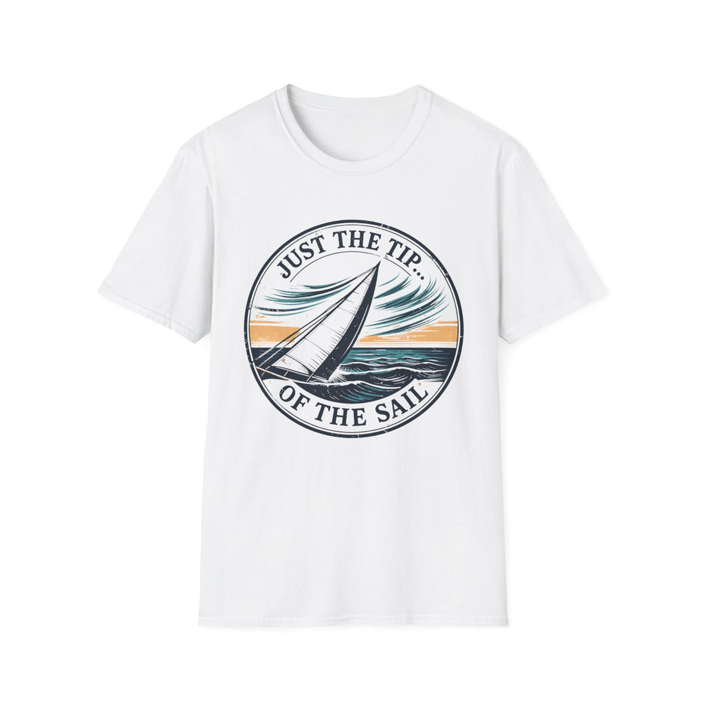 Sailboat Graphic T‑Shirt — "Just the Tip of the Sail" Nautical Tee