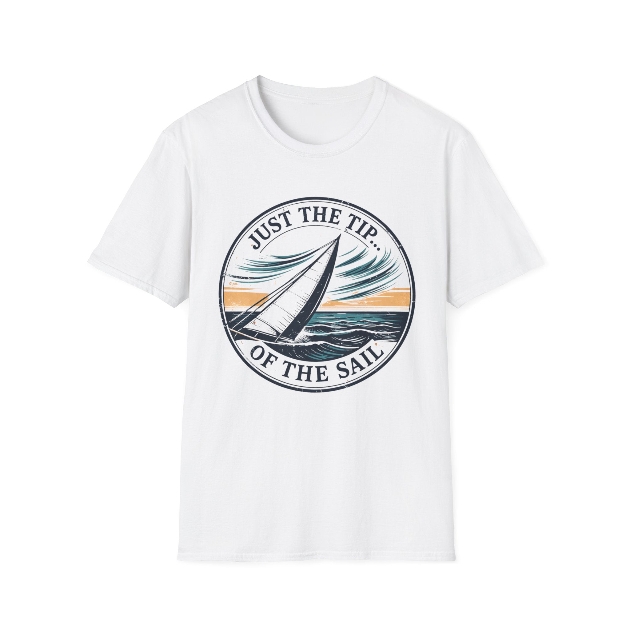 Sailboat Graphic T‑Shirt — "Just the Tip of the Sail" Nautical Tee