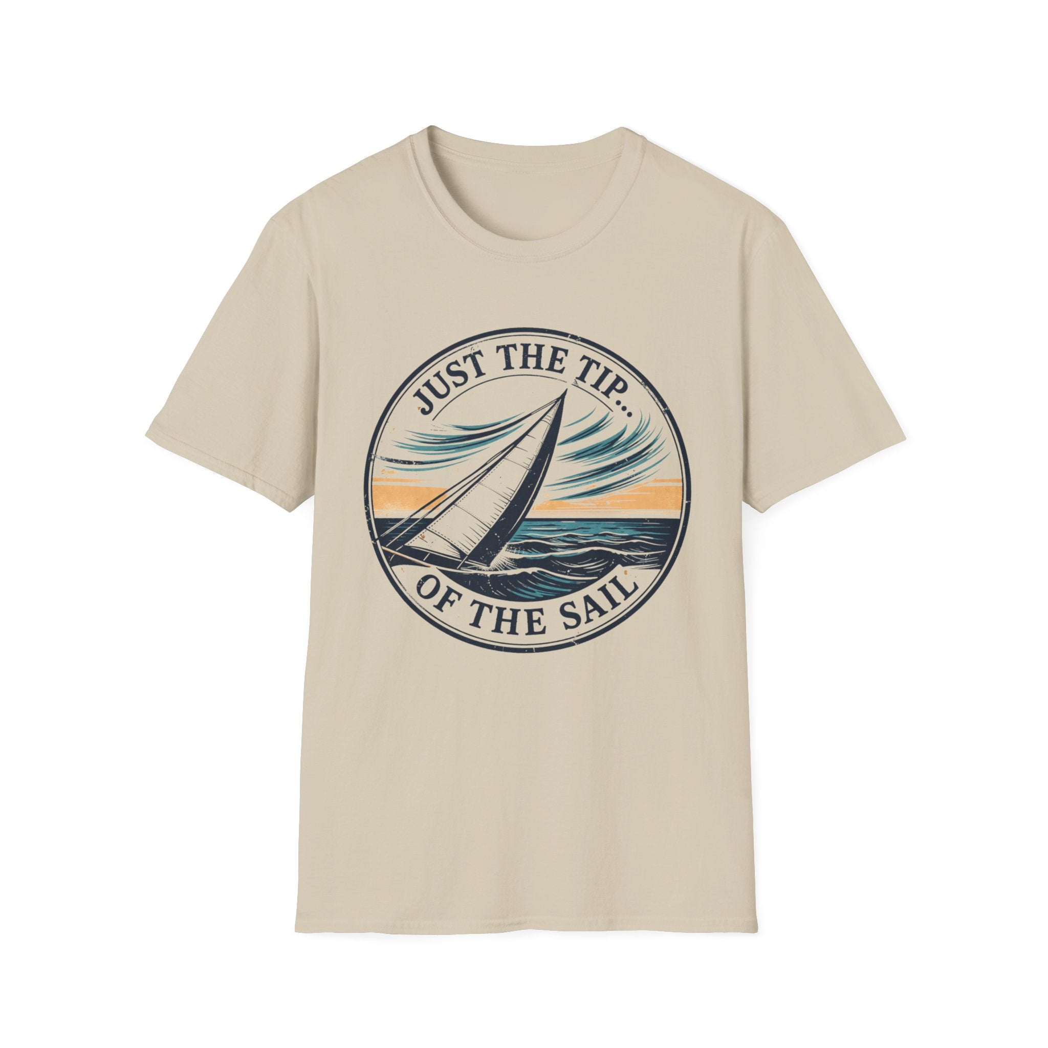 Sailboat Graphic T‑Shirt — "Just the Tip of the Sail" Nautical Tee