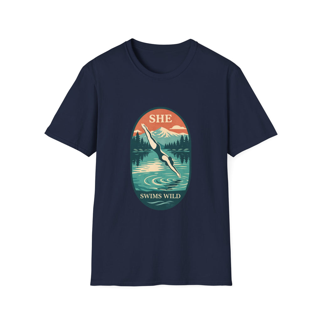 She Swims Wild T-Shirt