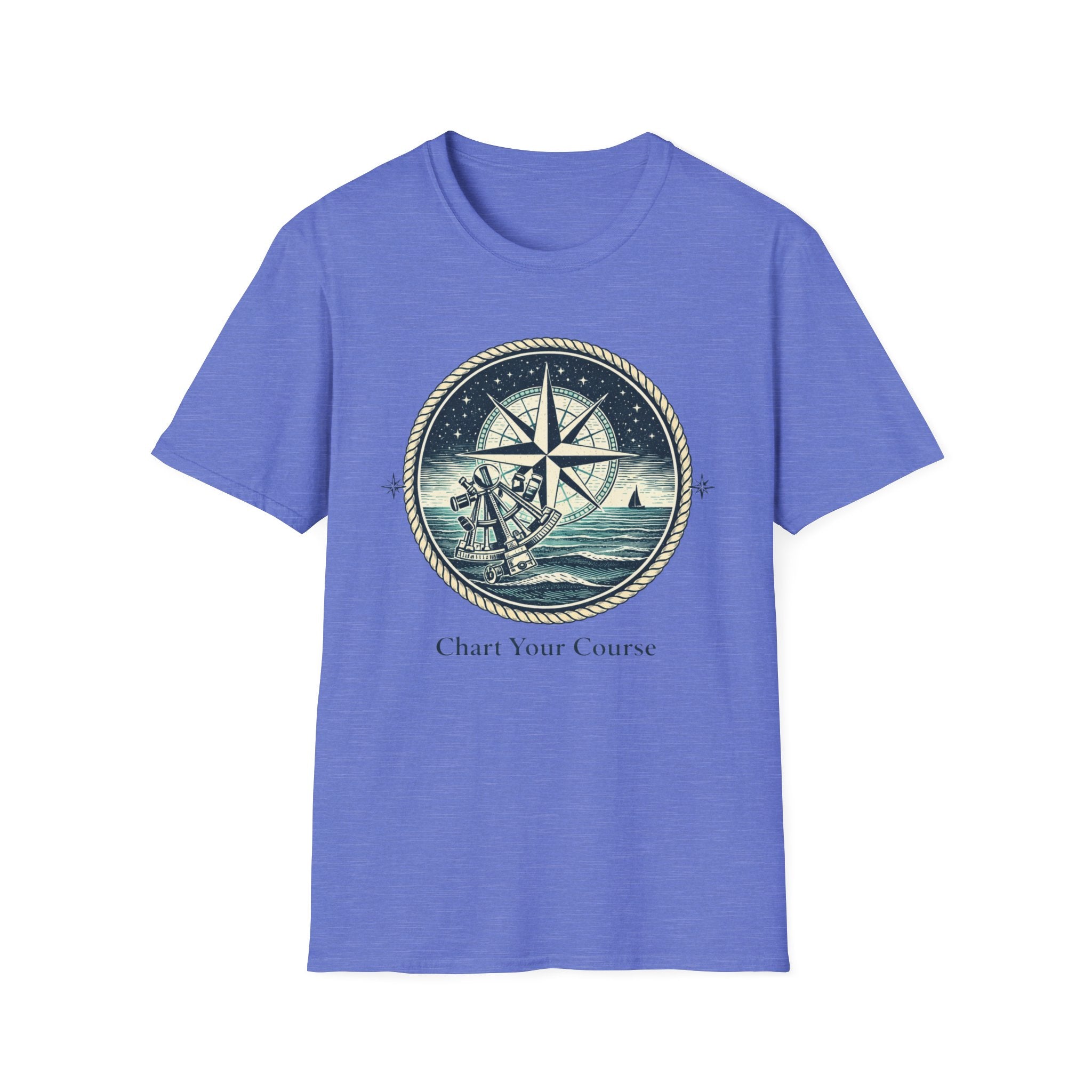 Compass Nautical T-Shirt — "Chart Your Course" Adventure Tee