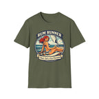 Rum Runner Beach T-Shirt — 'Rum Runner: Salt, Sun & Bad Decisions' Vintage Pinup Tee