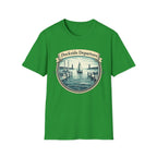 Dockside Departure Nautical T-Shirt — Vintage Sailboat Harbor Tee