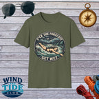 T-Shirt — "F*ck the Forecast, Get Wet" Vintage Swimmer Tee