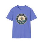 Sailboat Tee — "Leave the Shore Behind" Nautical Adventure T-Shirt