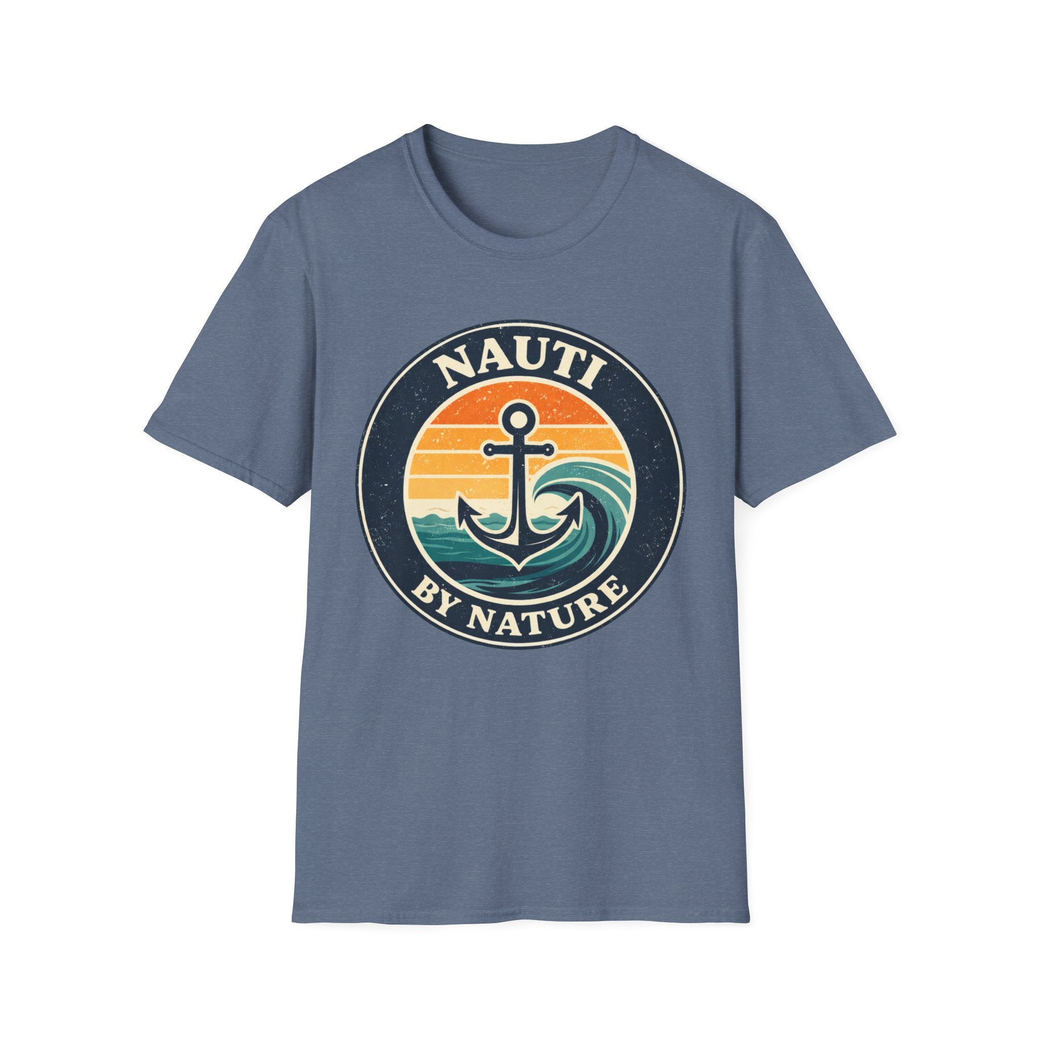 Nauti By Nature Anchor T-Shirt – Vintage Sunset Nautical Tee