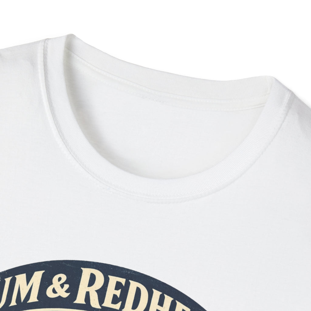 Rum & Redheads Retro Pinup T-Shirt — "Good Decisions Not Included"