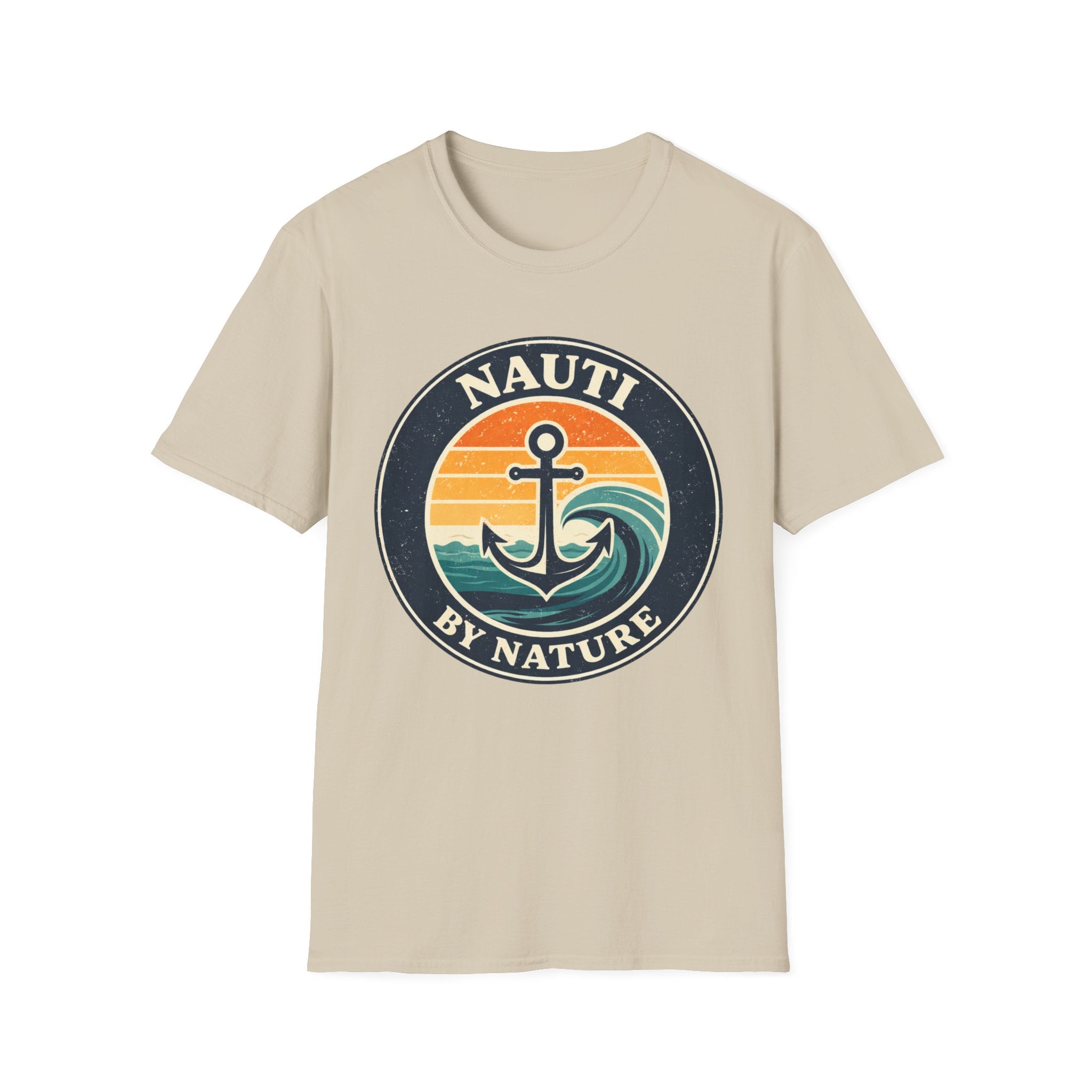 Nauti By Nature Anchor T-Shirt – Vintage Sunset Nautical Tee