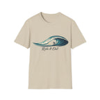 Surf Wave T‑Shirt — 'Ride It Out' Coastal Surfing Tee