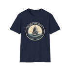 Nautical 'Follow the Wind' Sailboat T-Shirt – Vintage Ocean Crew Tee