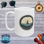 Nautical Compass Ceramic Mug — Wind & Tide Club 11oz/15oz