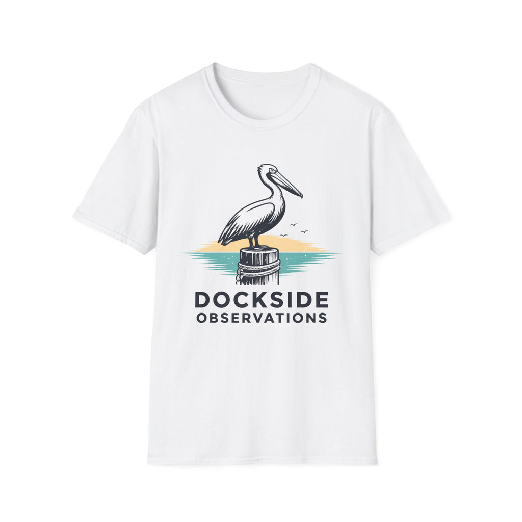 Dockside Observations T-Shirt — Pelican Beach Nautical Graphic Tee