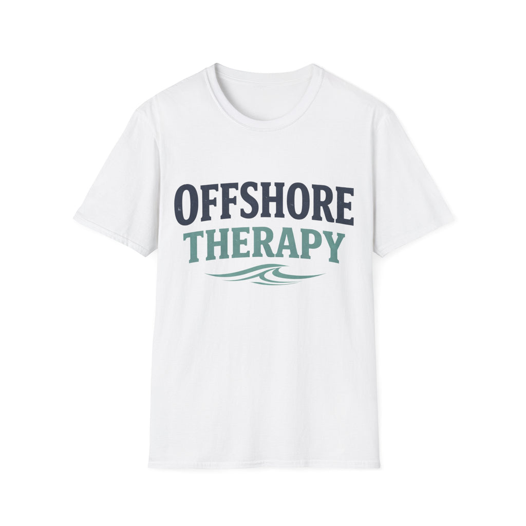 Offshore Therapy T-Shirt — Coastal Waves Beach Relaxation Tee