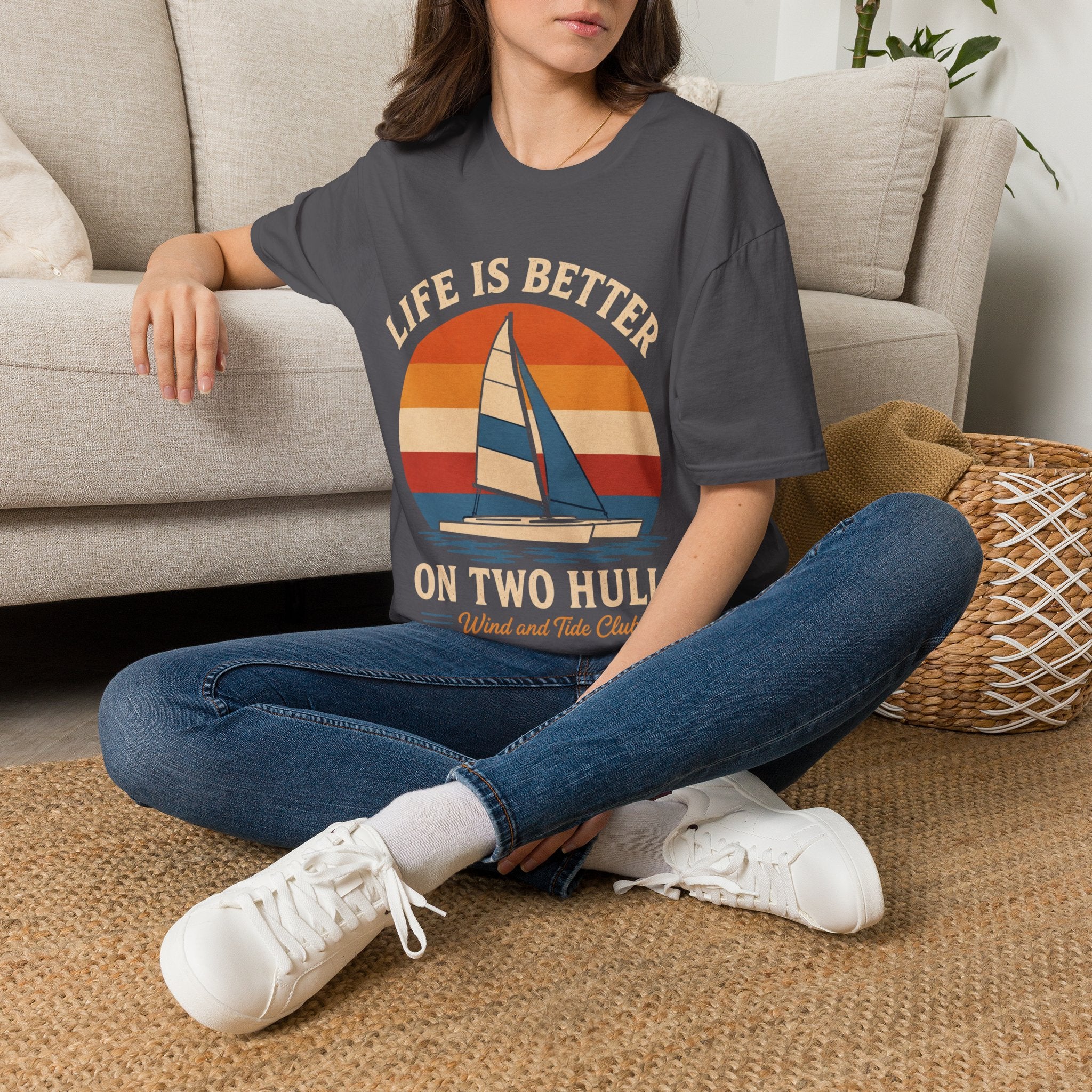 Life Is Better on Two Hulls T-Shirt – Wind and Tide Club
