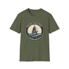 Nautical 'Follow the Wind' Sailboat T-Shirt – Vintage Ocean Crew Tee