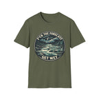 Get Wet Surf Tee — “F*ck the Forecast” Ocean Wave T-Shirt