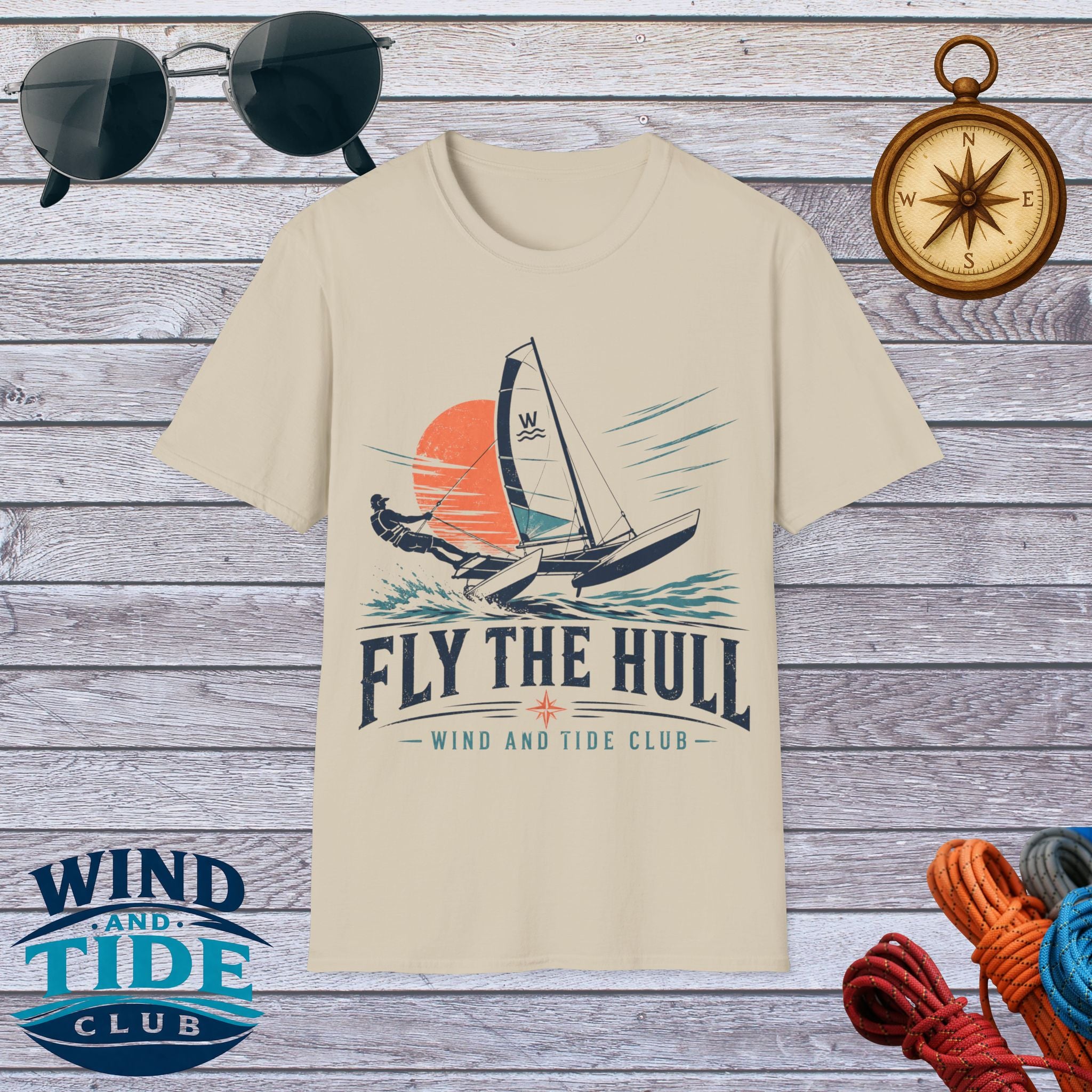 Fly the Hull T-Shirt – Wind and Tide Club