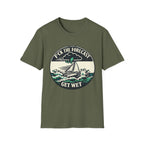 Get Wet Sailing T-Shirt — “F*ck the Forecast” Stormy Boat Graphic Tee