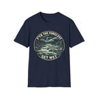 Get Wet Surf Tee — “F*ck the Forecast” Ocean Wave T-Shirt