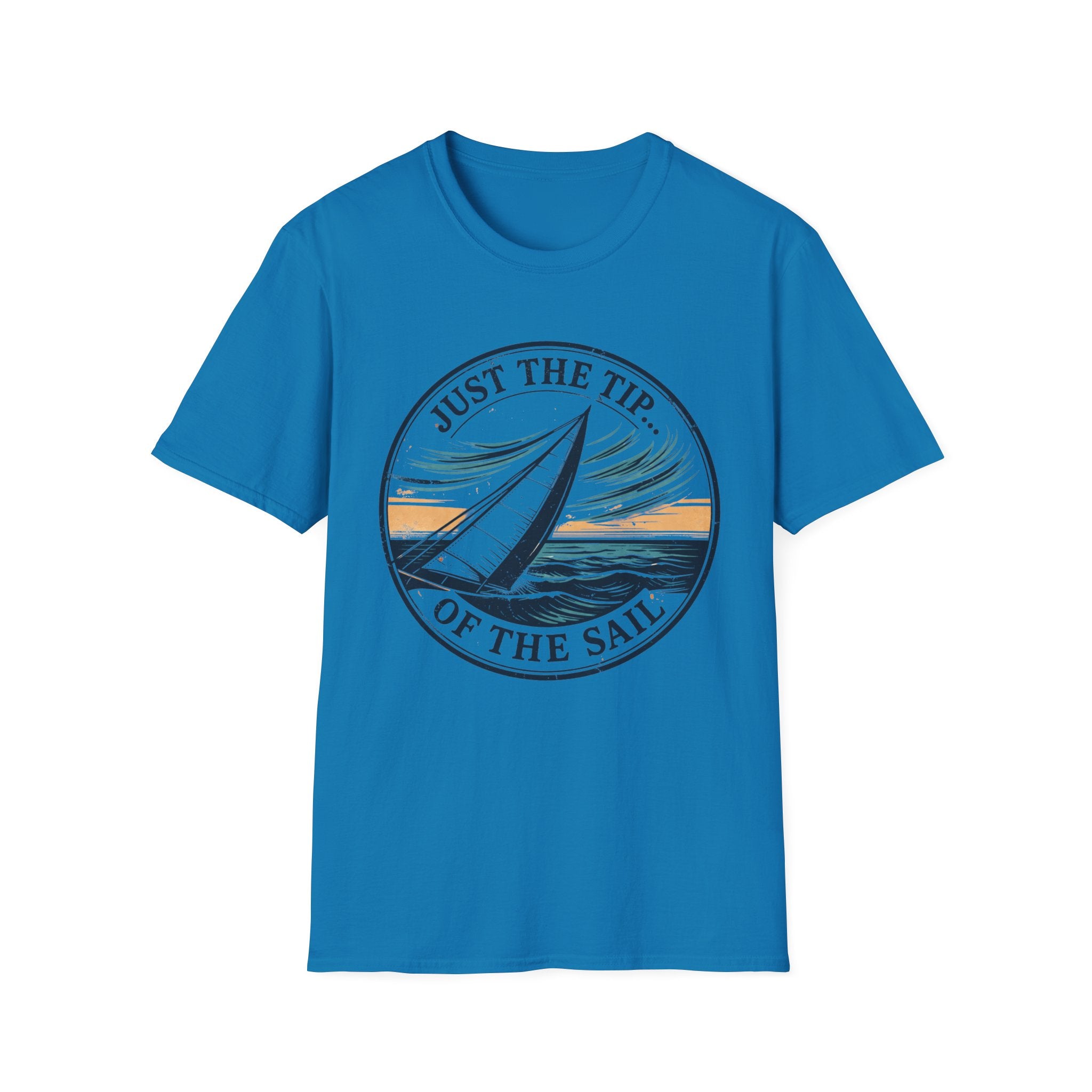 Sailboat Graphic T‑Shirt — "Just the Tip of the Sail" Nautical Tee