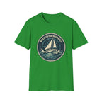 Sailboat Graphic Tee — "Wind Over Worries" Nautical T-Shirt